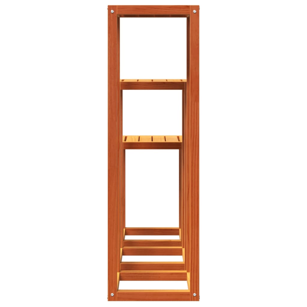 vidaXL Pflanzenständer 3 Stk. Wachsbraun Massivholz Kiefer