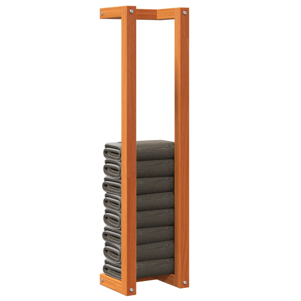 vidaXL Handtuchhalter Wachsbraun 23x18x90 cm Massivholz Kiefer