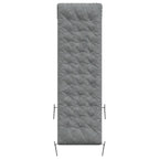 vidaXL Sonnenliegen-Auflage Grau 160x50x10 cm Wildleder-Optik
