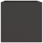 vidaXL Pflanzkübel 2 Stk. Schwarz 32x30x29 cm Stahl