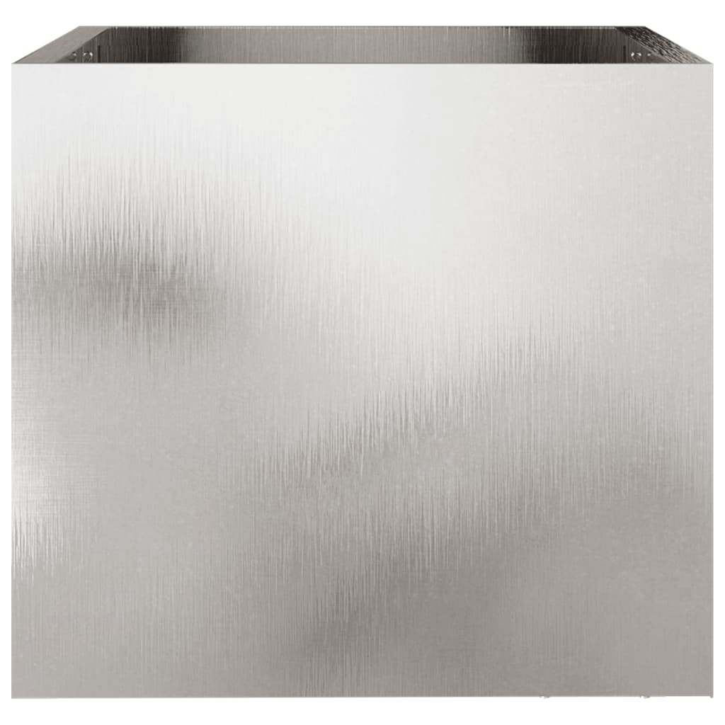 vidaXL Pflanzkübel 2 Stk. Silbern 32x30x29 cm Edelstahl