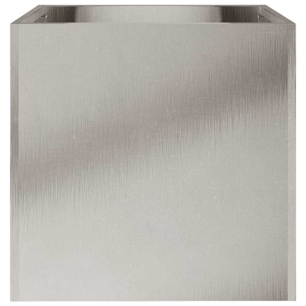 vidaXL Pflanzkübel 2 Stk. Silbern 32x30x29 cm Edelstahl