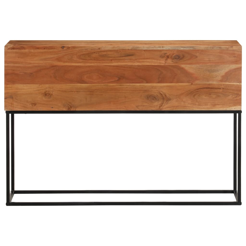 vidaXL Konsolentisch 110x30x75 cm Massivholz Akazie und Eisen