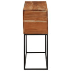 vidaXL Konsolentisch 110x30x75 cm Massivholz Akazie und Eisen