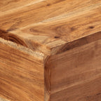 vidaXL Konsolentisch 110x30x75 cm Massivholz Akazie und Eisen
