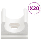 vidaXL Installationsrohre mit Clips Ø16 mm 10 m PVC