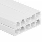 vidaXL Installationsrohre 10x10 mm 10 m PVC