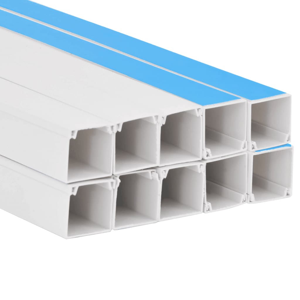 vidaXL Kabelkanäle Selbstklebend 15x10 mm 10 m PVC