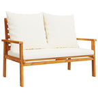 vidaXL 3-tlg. Garten-Lounge-Set mit Kissen Massivholz Akazie