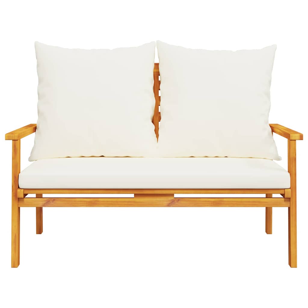 vidaXL 3-tlg. Garten-Lounge-Set mit Kissen Massivholz Akazie