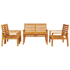 vidaXL 5-tlg. Garten-Lounge-Set Massivholz Akazie
