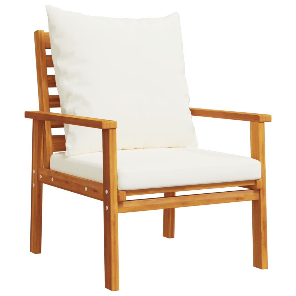 vidaXL 5-tlg. Garten-Lounge-Set mit Kissen Massivholz Akazie