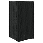 vidaXL Pflanzkübel 2 Stk. Schwarz 30x30x60 cm Poly Rattan