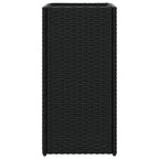 vidaXL Pflanzkübel 2 Stk. Schwarz 30x30x60 cm Poly Rattan