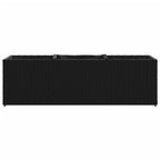 vidaXL Pflanzkübel mit 3 Töpfen 2 Stk. Schwarz 105x30x32cm Poly Rattan