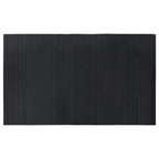 vidaXL Teppich Rechteckig Schwarz 60x100 cm Bambus