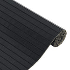 vidaXL Teppich Rechteckig Schwarz 60x100 cm Bambus