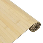 vidaXL Teppich Rechteckig Hell Natur 60x100 cm Bambus