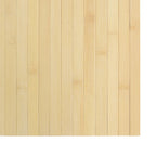 vidaXL Teppich Rechteckig Hell Natur 60x100 cm Bambus