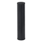 vidaXL Teppich Quadratisch Schwarz 100x100 cm Bambus