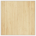 vidaXL Teppich Quadratisch Hell Natur 100x100 cm Bambus