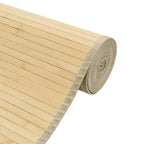 vidaXL Teppich Quadratisch Hell Natur 100x100 cm Bambus