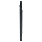 vidaXL Teppich Rund Schwarz 60 cm Bambus
