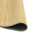 vidaXL Teppich Rund Hell Natur 60 cm Bambus