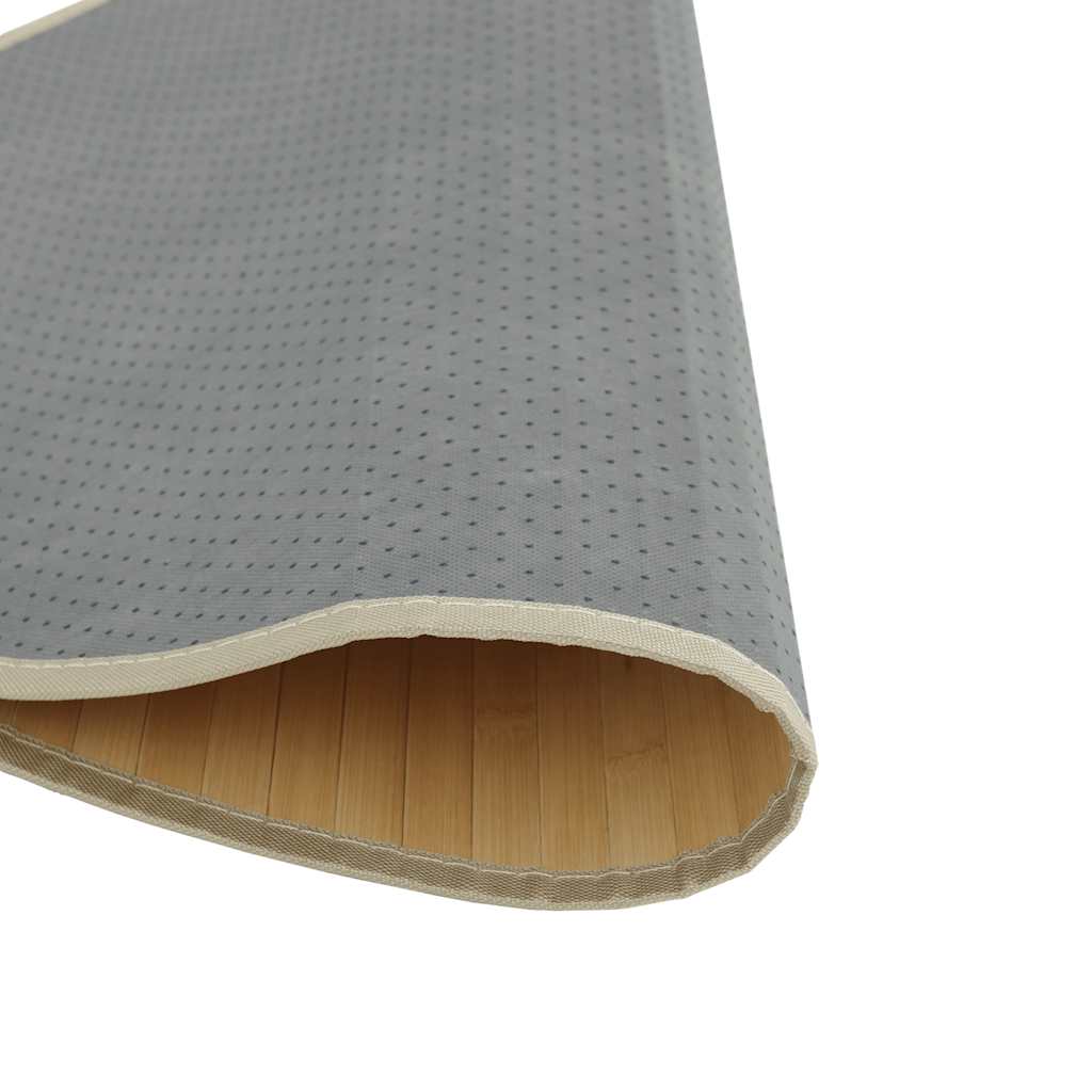 vidaXL Teppich Rund Hell Natur 60 cm Bambus