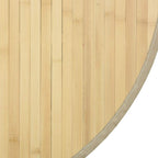 vidaXL Teppich Rund Hell Natur 60 cm Bambus