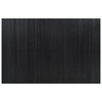 vidaXL Paravent Schwarz Breite 250 cm Höhe 165 cm Bambus