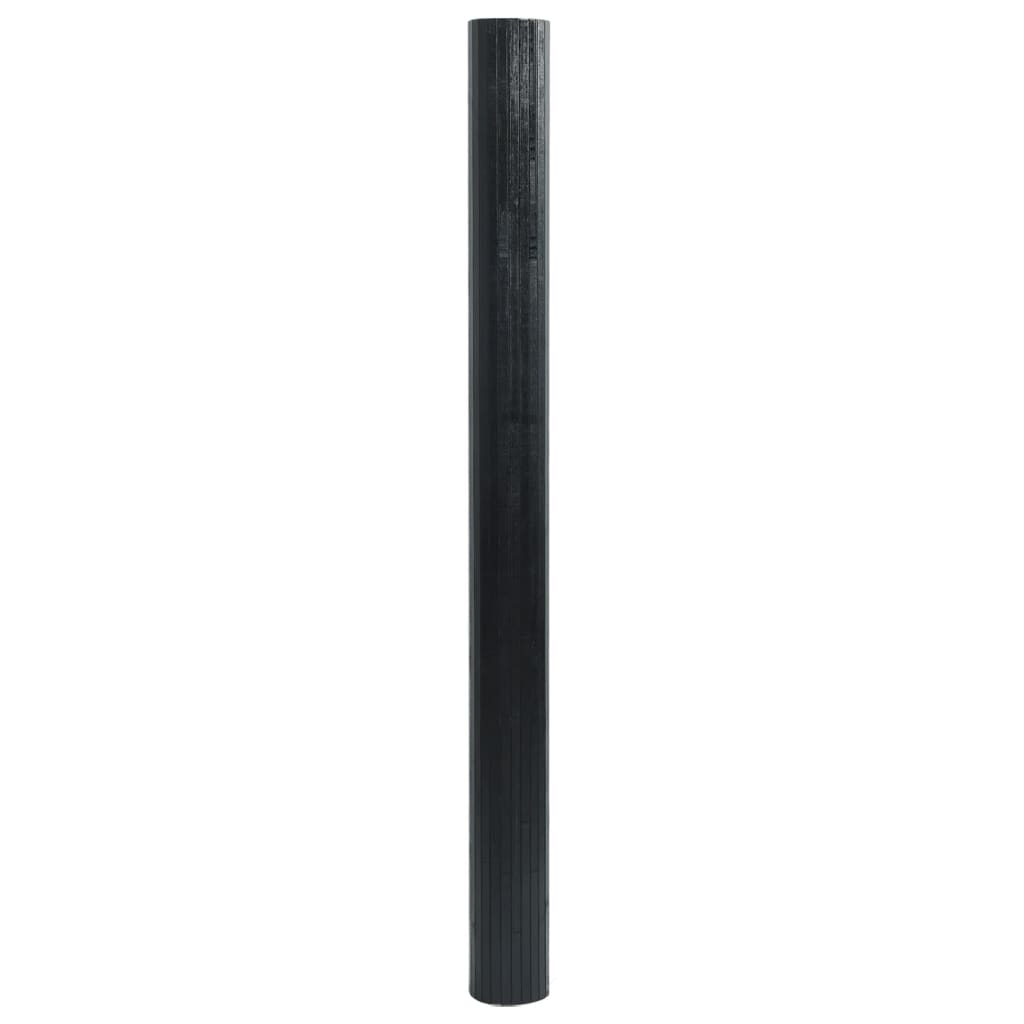 vidaXL Paravent Schwarz Breite 250 cm Höhe 165 cm Bambus