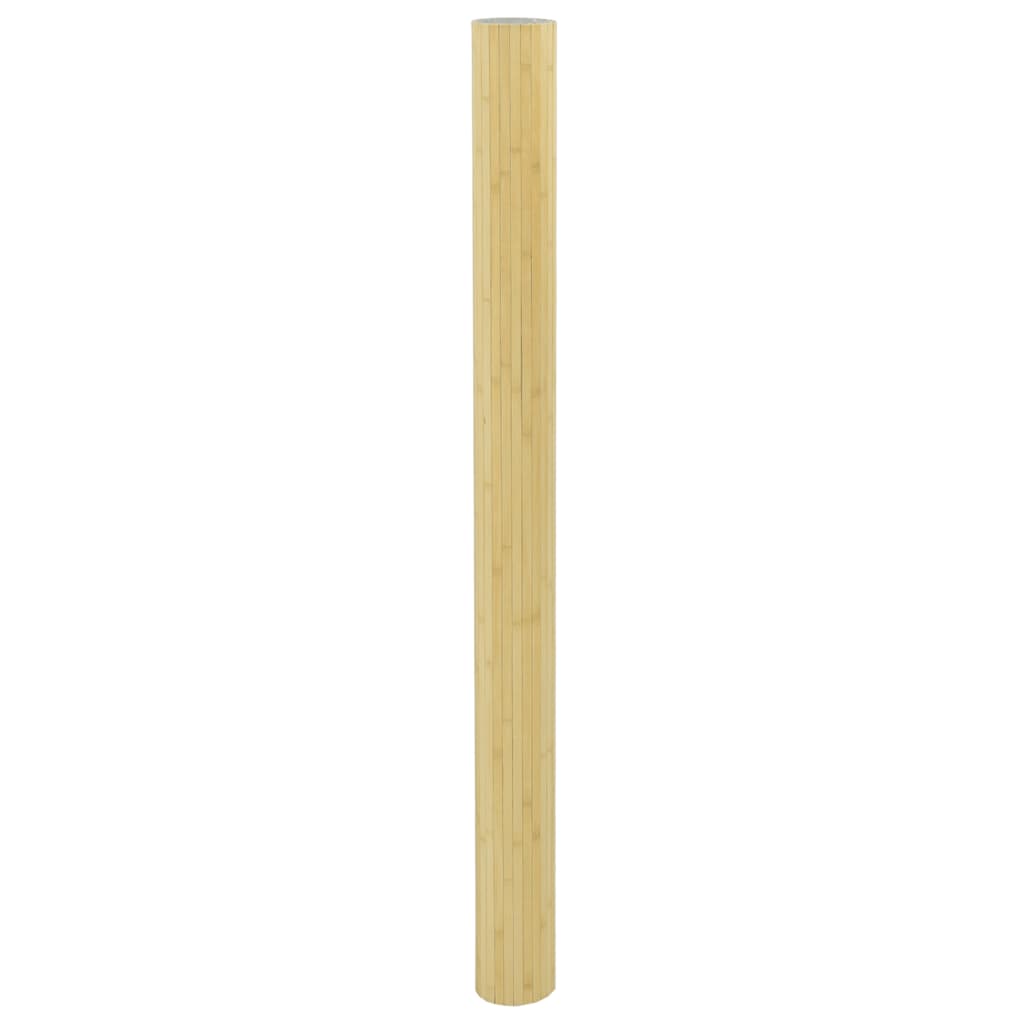 vidaXL Paravent Hell Natur Breite 400 cm Höhe 165 cm Bambus