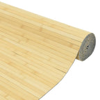 vidaXL Paravent Hell Natur Breite 400 cm Höhe 165 cm Bambus