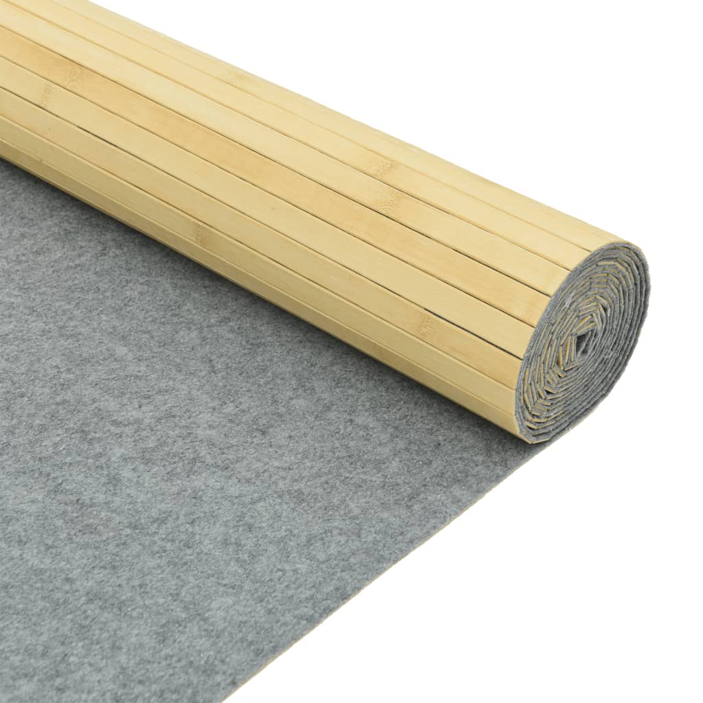 vidaXL Paravent Hell Natur Breite 400 cm Höhe 165 cm Bambus