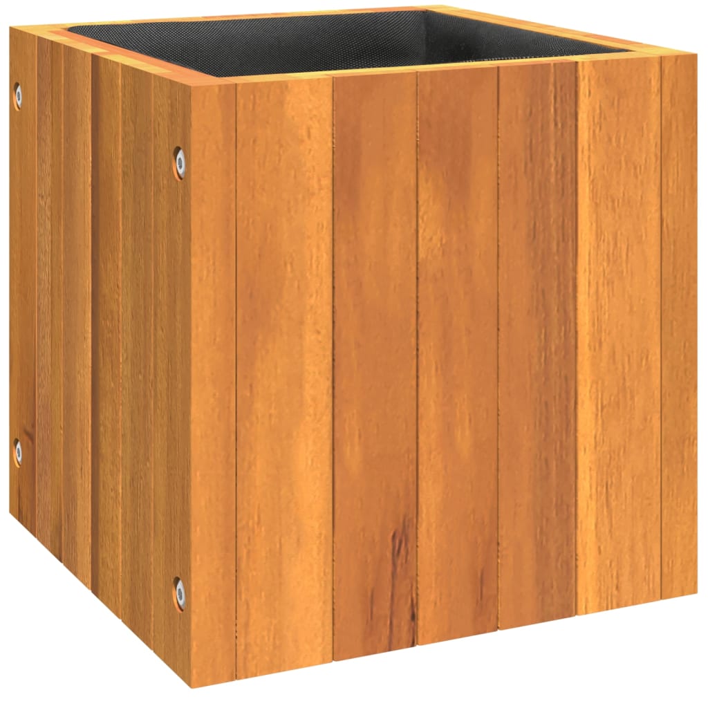 vidaXL Pflanzkübel 25x25x25 cm Massivholz Akazie