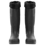 vidaXL Gummistiefel mit Herausnehmbarem Innenfutter Schwarz Gr. 38 PVC