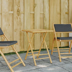 vidaXL Gartentisch Klappbar 45x45x45 cm Bambus