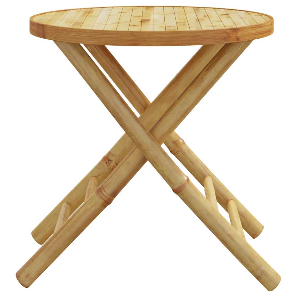 vidaXL Gartentisch Klappbar Ø45x45 cm Bambus