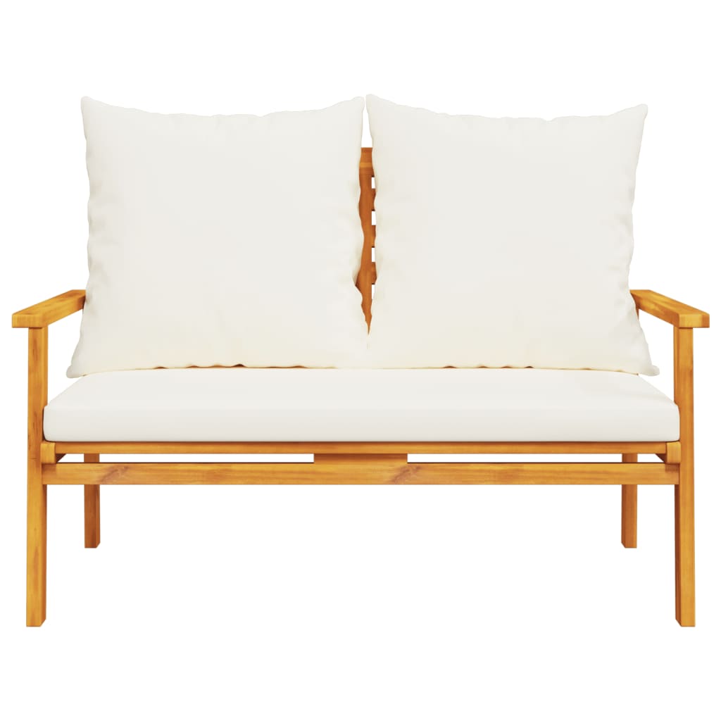 vidaXL Gartensofa 120 cm mit Kissen Massivholz Akazie