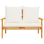 vidaXL Gartensofa 120 cm mit Kissen Massivholz Akazie