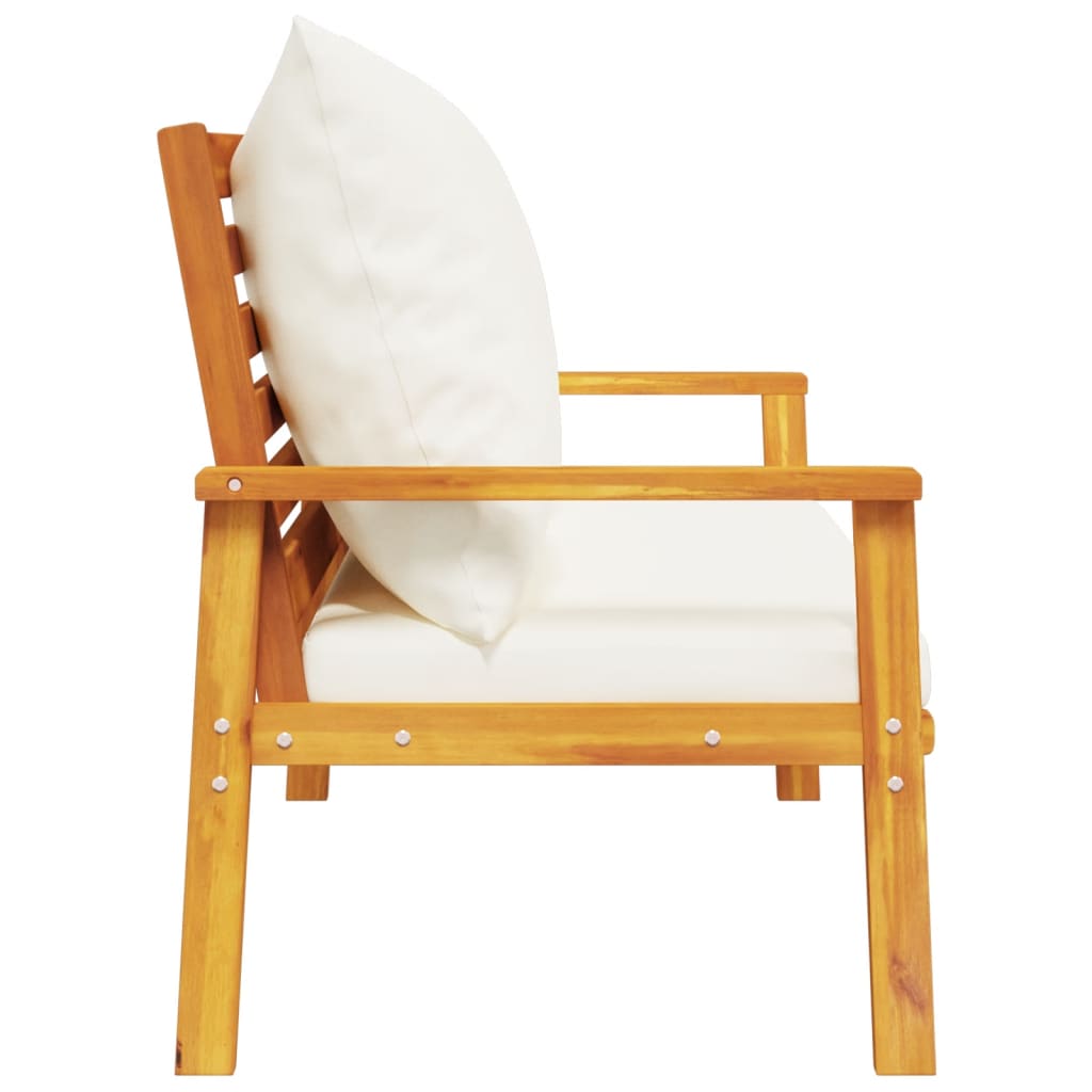 vidaXL Gartensofa 120 cm mit Kissen Massivholz Akazie