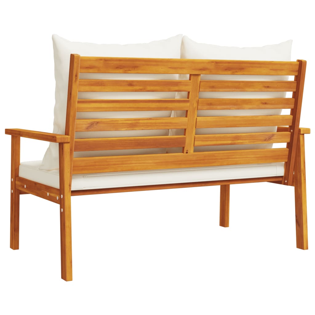 vidaXL Gartensofa 120 cm mit Kissen Massivholz Akazie