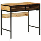 vidaXL Schreibtisch mit Regal Braun 80 x 50 x 75 cm Massivholz Mango
