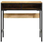 vidaXL Schreibtisch mit Regal Braun 80 x 50 x 75 cm Massivholz Mango