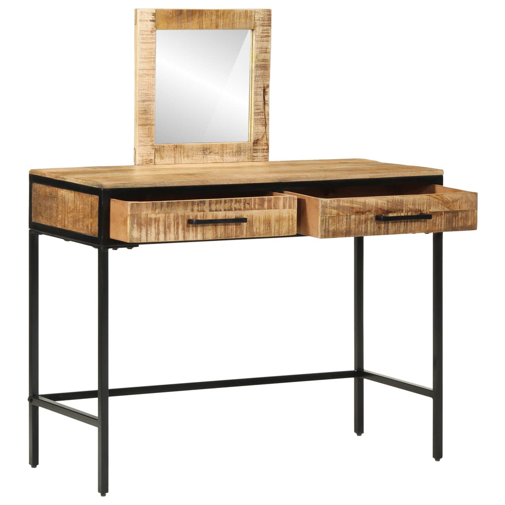 vidaXL Schminktisch Braun 100 x 40 x 120 cm Massivholz Mango