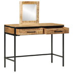 vidaXL Schminktisch Braun 100 x 40 x 120 cm Massivholz Mango