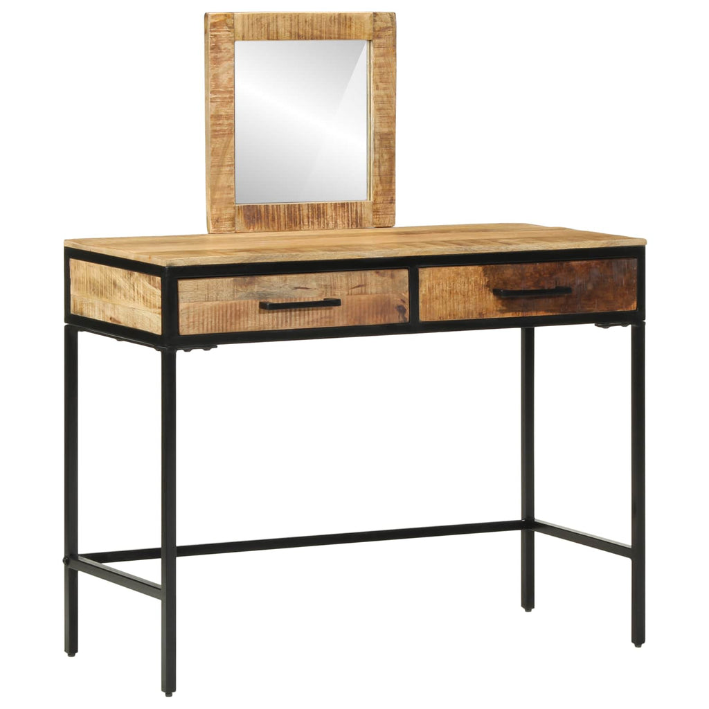 vidaXL Schminktisch Braun 100 x 40 x 120 cm Massivholz Mango