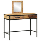 vidaXL Schminktisch Braun 100 x 40 x 120 cm Massivholz Mango