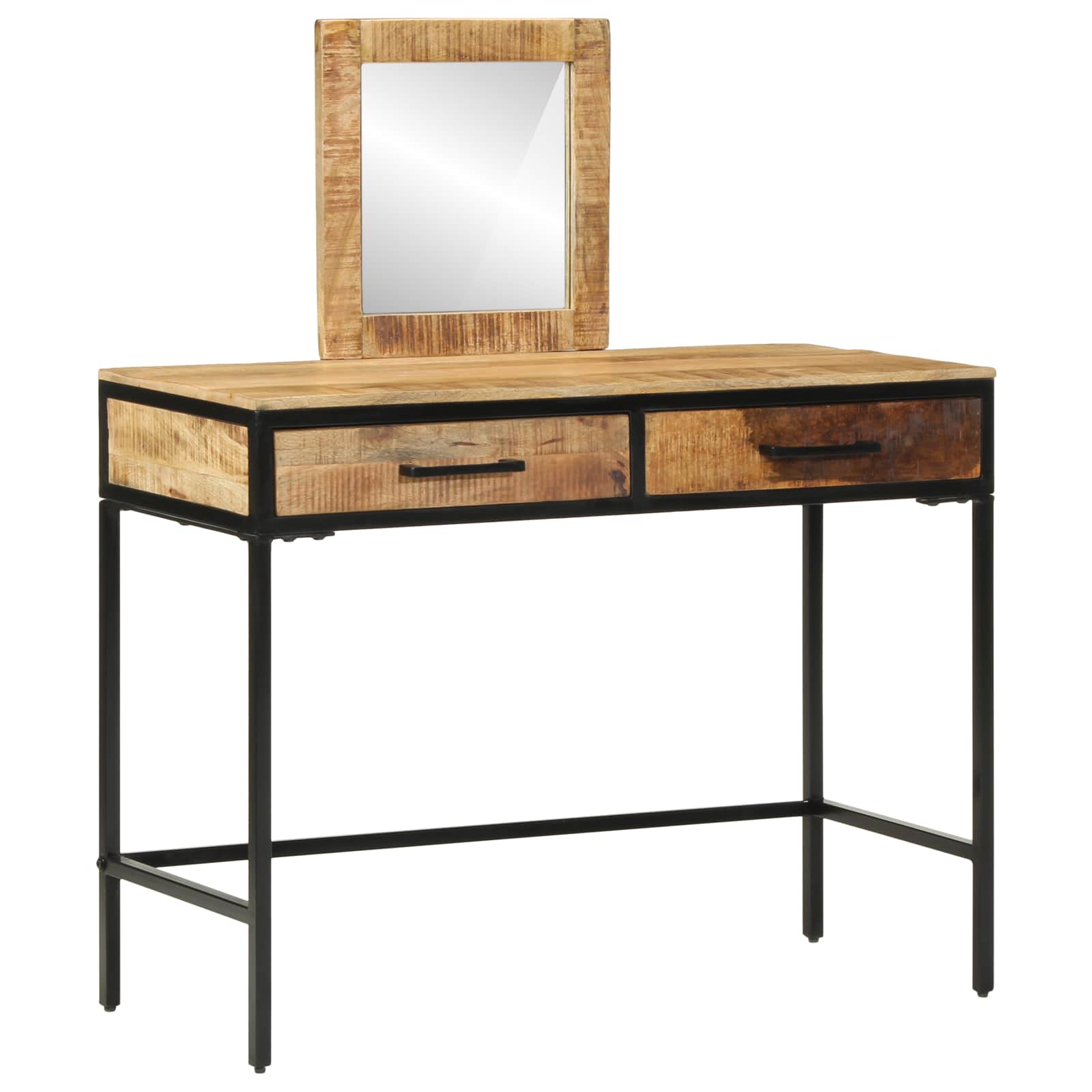 vidaXL Schminktisch Braun 100 x 40 x 120 cm Massivholz Mango